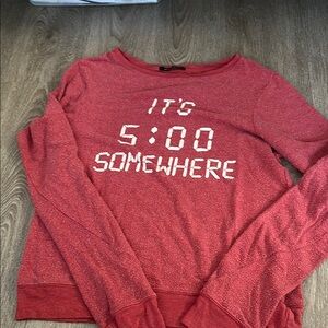Wildfox Red Graphic Sweatshirt